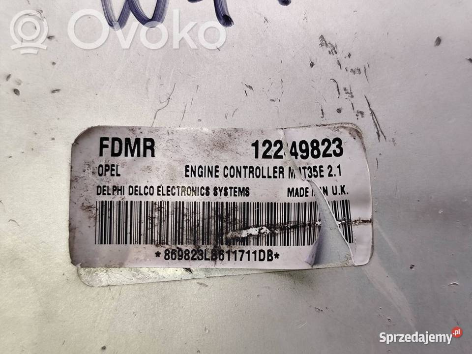 Opel Meriva A 16 ZESTAW STARTOWY KOMPUTER sprzedam