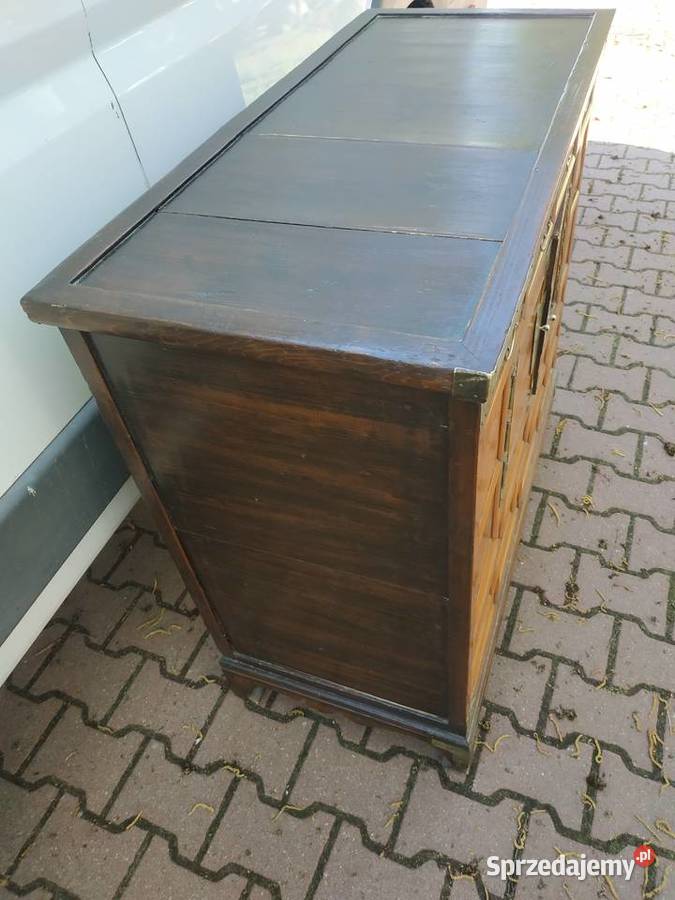 Komoda szafa apteczna koreańska 19 wiek Antyki, Sztuka, Kolekcje Rosnówko