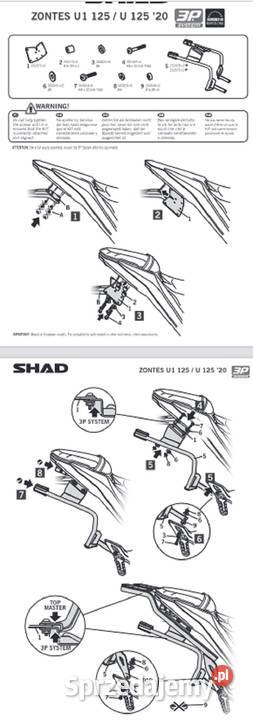 ZONTES HYPER TRAIL 125 KUFRY BOCZNE STELAŻ Mrągowo