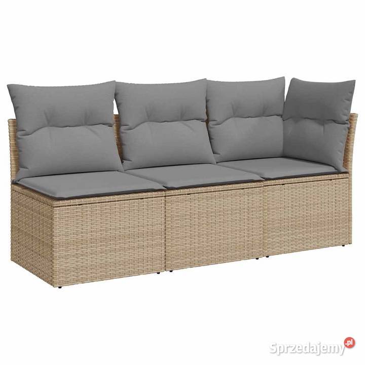 vidaXL Sofa ogrodowa z poduszkami 3osobowa Warszawa