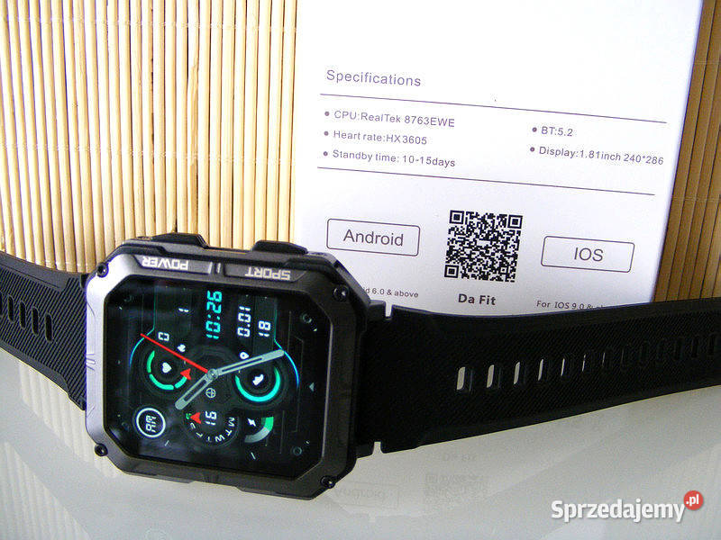 Smartwatch Wojskowy C20 Professional nowy model Łódź