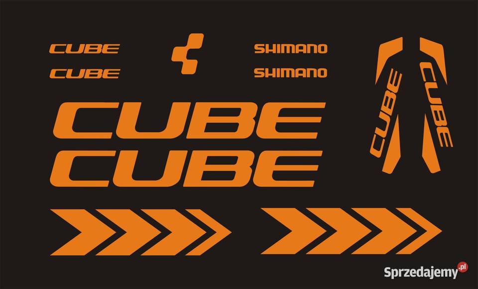 CUBE 40 pomarańczowe naklejki na rower szosowy Kraków