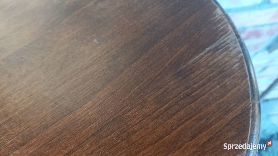 Kwietnik dębowy drewniany okrągły Stojak na