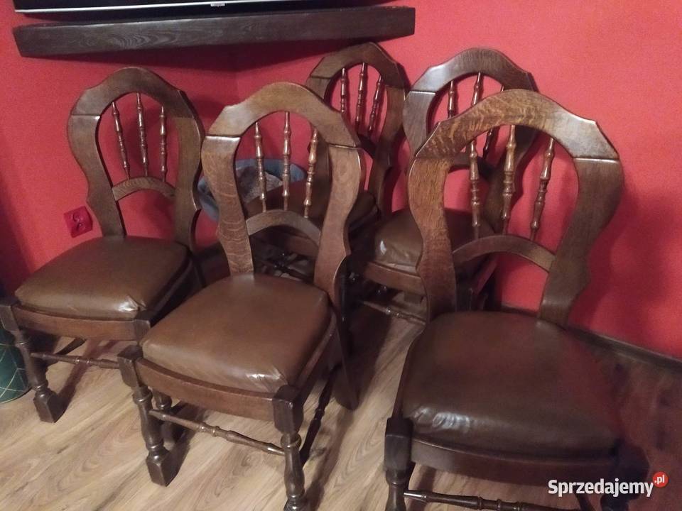 Krzesła drewniane Syców