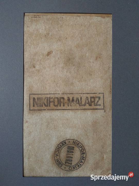 Obraz w typie NIKIFOR KRYNICKI autor nieznany Warszawa