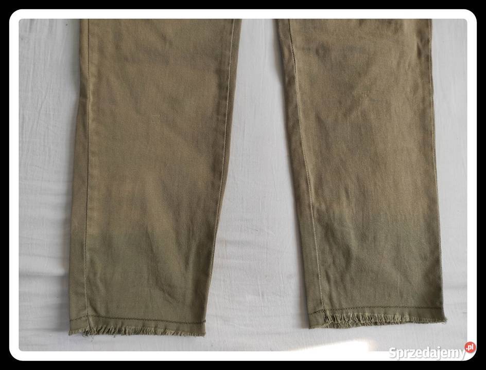 Oliwkowe spodnie damskie Top Secret długie 42 XL Płock sprzedam