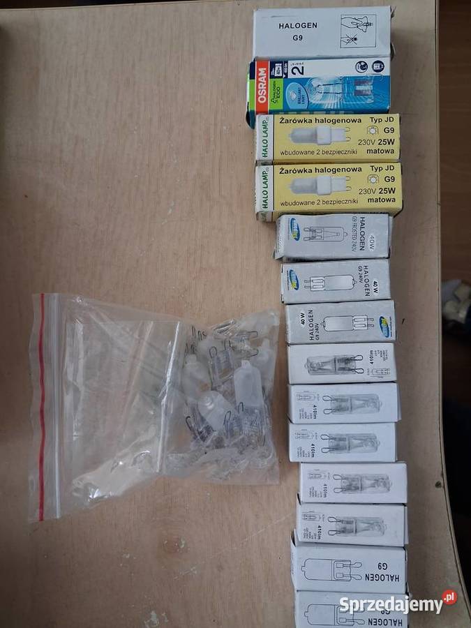 Żarówki G9 halogen nowe
