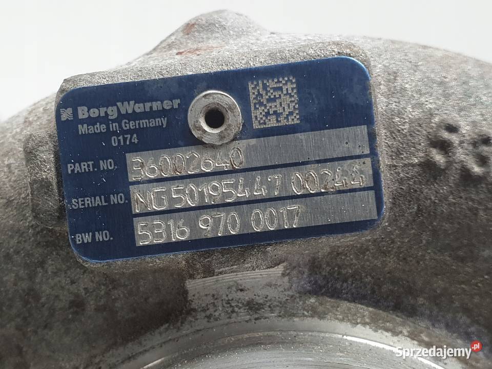 TURBOSPRĘŻARKA Volvo S60 II 24 D5 turbo 36002640 Chełm