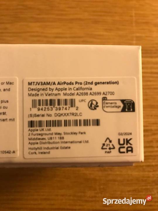 Słuchawki Apple airpods 2 pro Warszawa