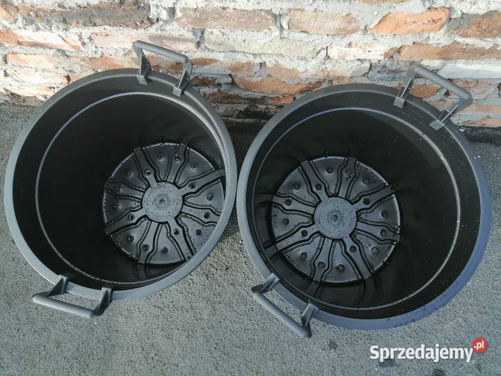Doniczki 50 L litrów z uchwytami 50L GRUBE czarny Siewierz