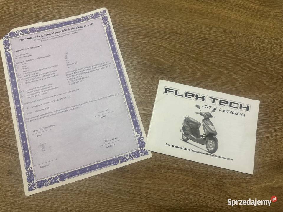 Flex tech City leader Ładny stan 2015 ma pas napędowy Lutomia Dolna