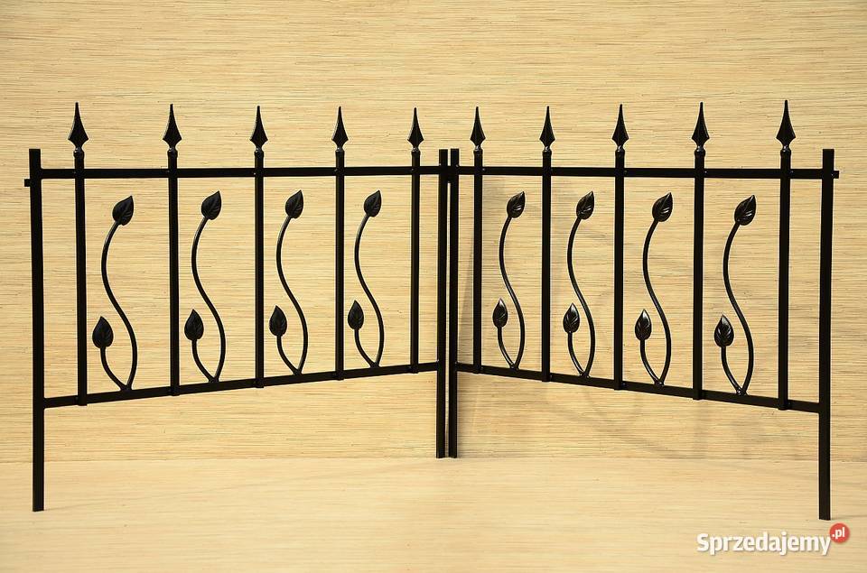 Płotek metalowy ogrodowy palisada do ogrodu 100 Siepraw