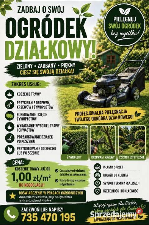 Usługi ogrodnicze Pozostałe prace ogrodowe
