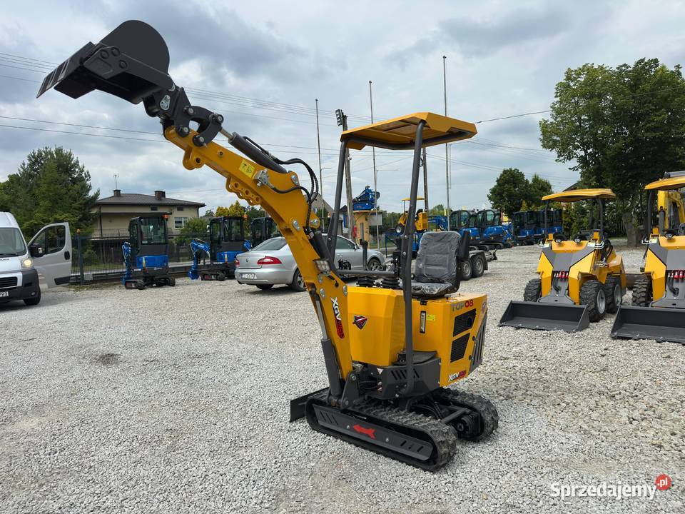 Nowa Minikoparka XGV TOP08 z 2026r Waga 800 łódzkie Złoczew