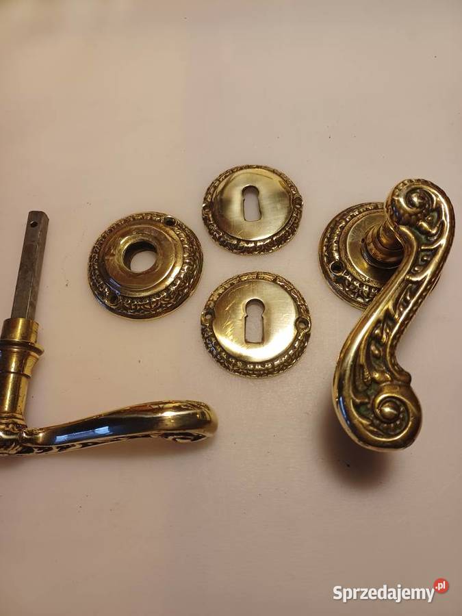 Mosiężne klamki z rozetami Poznań
