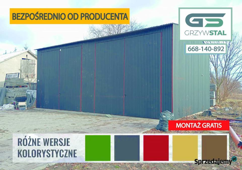 Garaż Blaszany Wiata Blaszana Magazyn Blaszany