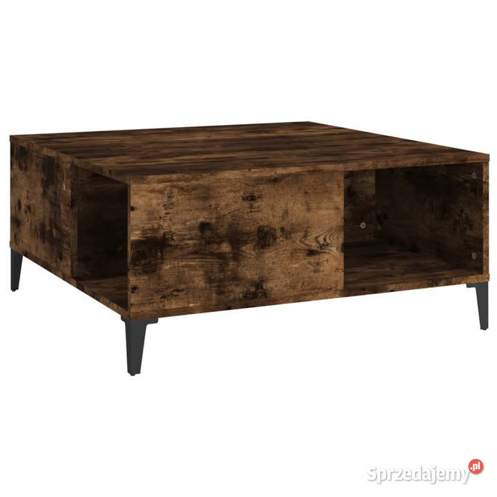 Stolik kawowy przydymiony dąb 80x80x365 WM821105 Warszawa
