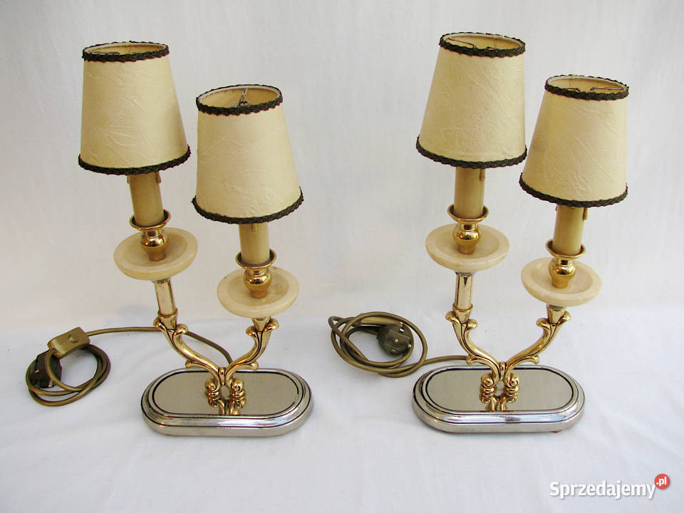 2 Lampki GLAMOUR inox mosiądz onyx