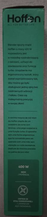 HOFFEN blender ręczny 400 W nowy Pozostałe Ełk