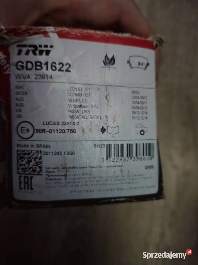 TRW GDB1622 klocki hamulcowe nowe Tarnów