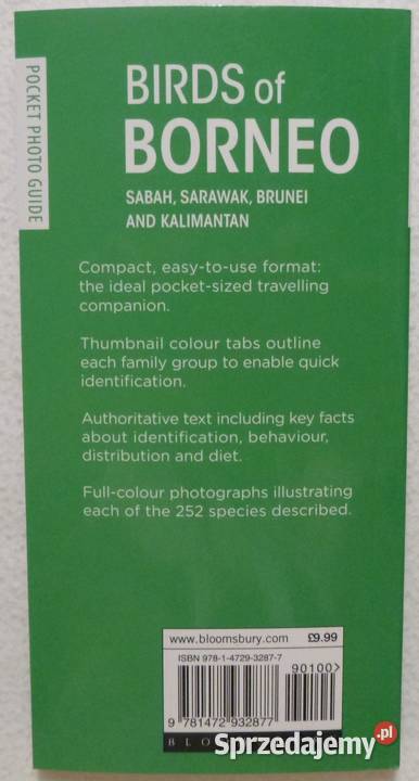 Birds of Borneo Sabah Sarawak Brunei and biologia, ekologia mazowieckie Warszawa