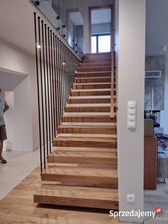 Schody półkowe wspornikowe schody drewniane Bełchatów sprzedam