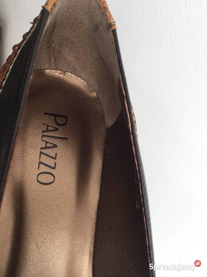 Czółenka Damskie CzarnoBrązowe 39 Czółenka Wrocław