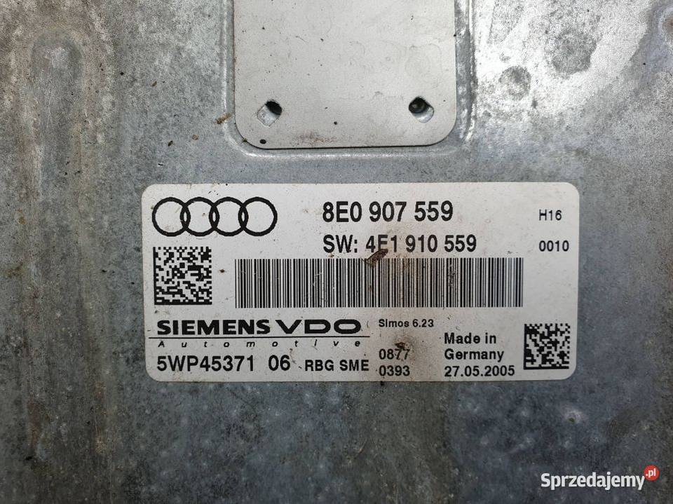 KOMPUTER SILNIKA ECU AUDI A8 D3 8E0907559 Lipno