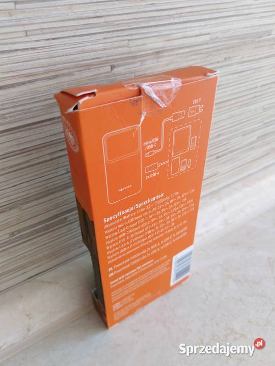 NAJTANIEJ Powerbank 10000 mAh USBC USBA Miętowy