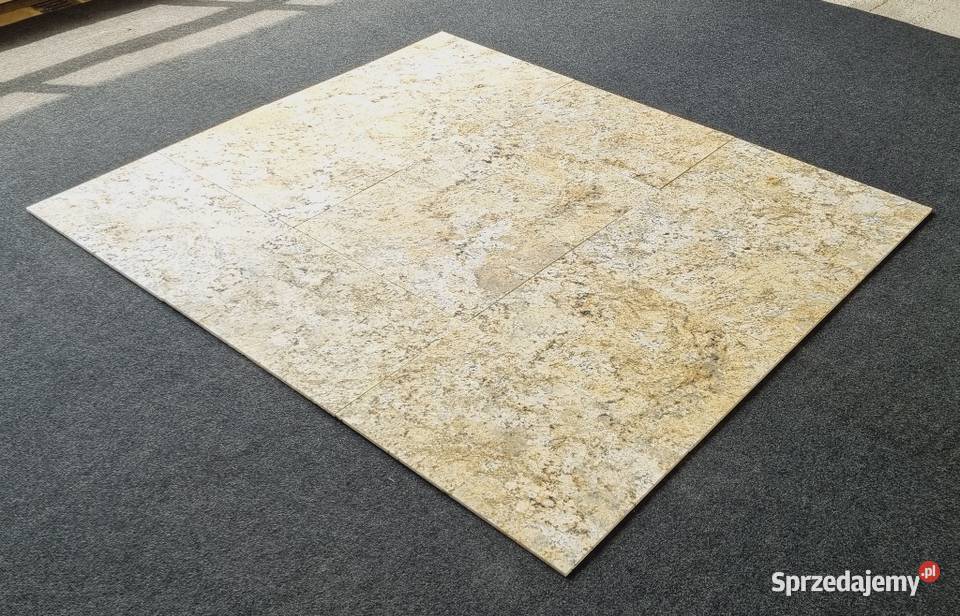 Płytki Madura Gold szczotkowane matowe na balkon