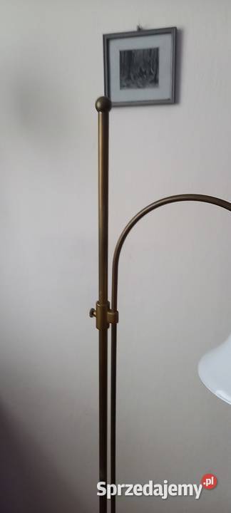 Mosiężna lampa podłogowa z ruchomym ramieniem 3 Skierniewice