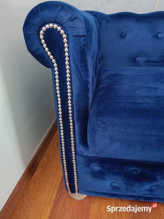 Sofa kanapa granatowa 230 x 75 x 65 Meble Jankowice