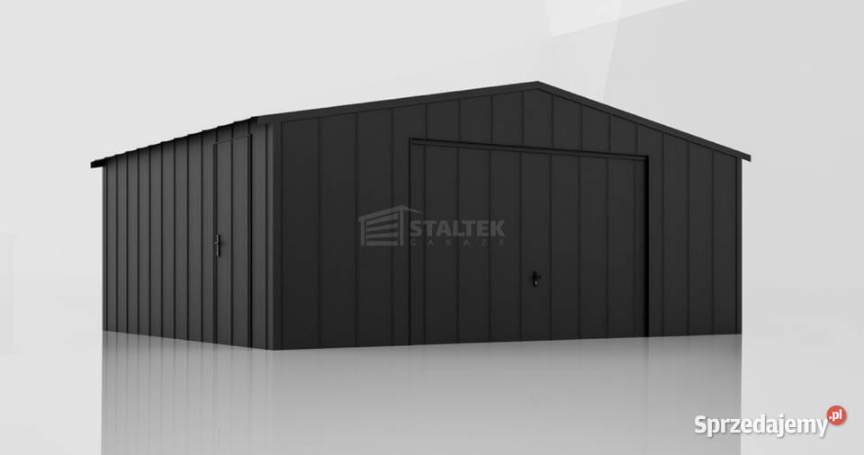 Garaż blaszany 6x6 brama uchylna drzwi blacha na zachodniopomorskie Białogard
