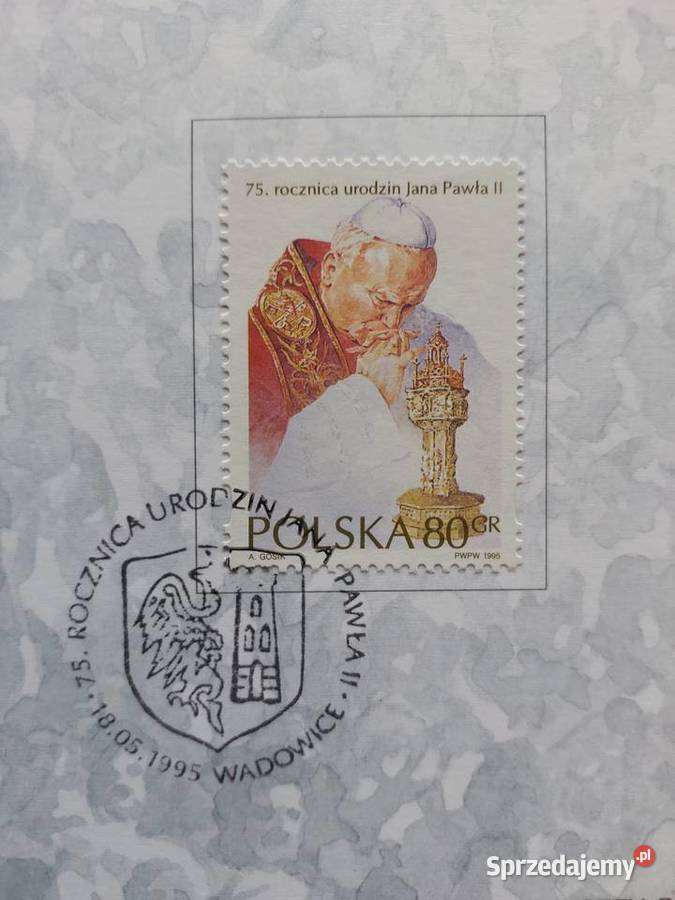 Karnet 75 rocznica urodzin Jana Pawła II Wrocław