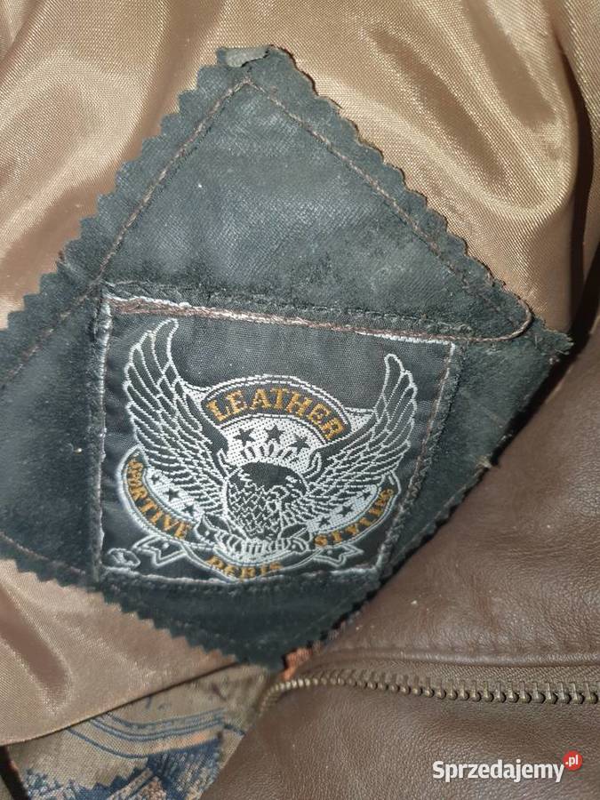 Kurtka skórzana vintage styl pilotka Top Gun Warszawa
