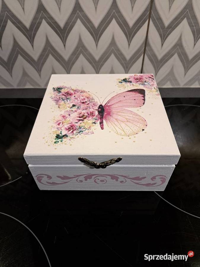 Szkatułka z motylem decoupage Kędzierzyn-Koźle