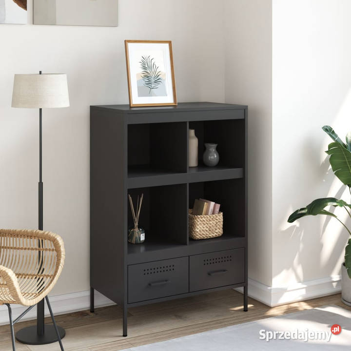 Szafka czarna 68x39x1015 stal WM843102 Pozostałe Warszawa