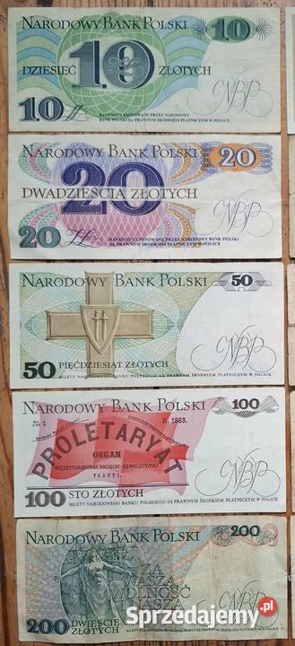 Zestaw Banknotów PRL III Gliwice