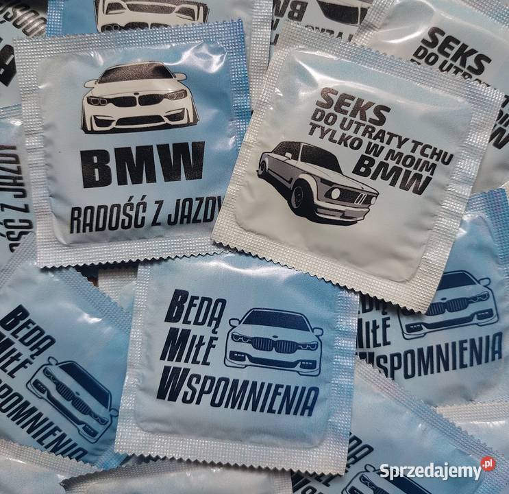 Prezerwatywa z nadrukiem MPOWER Gadżet BMW na śląskie Gliwice sprzedam