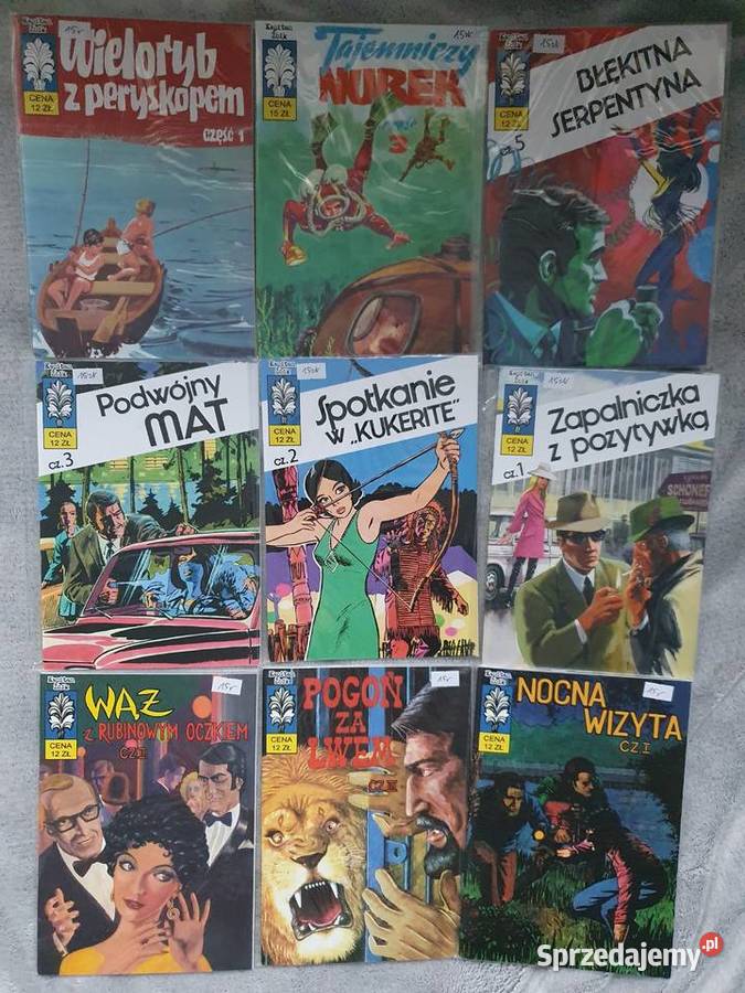Kapitan Żbik zestaw 20 komiksów różne tytuły