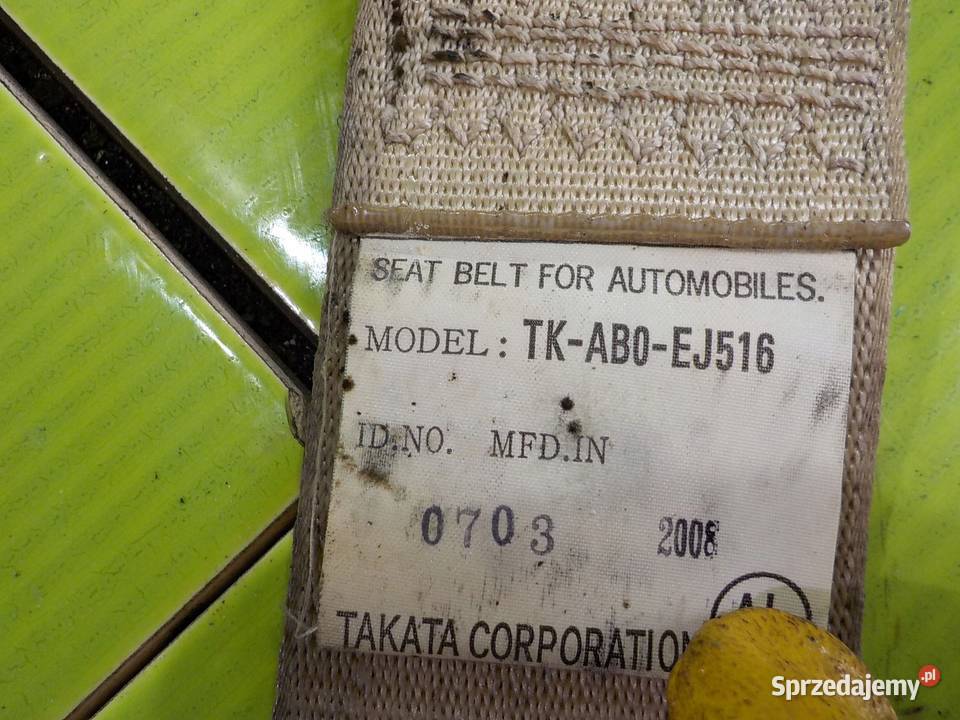 CIVIC VIII 08r SEDAN pas bezpieczenstwa prawy osobowe Suków