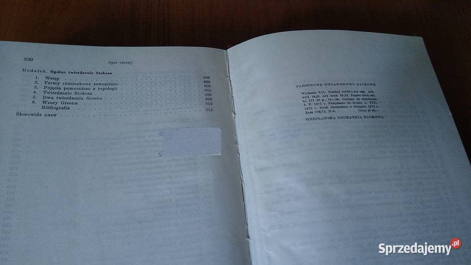Rachunek różniczkowy i całkowy BM 2 ze wstępem matematyka, statystyka Kultura i Rozrywka Gdańsk