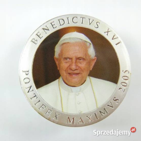 Posrebrzana Moneta Benedykt XVI Vaticanus Numizmatyka
