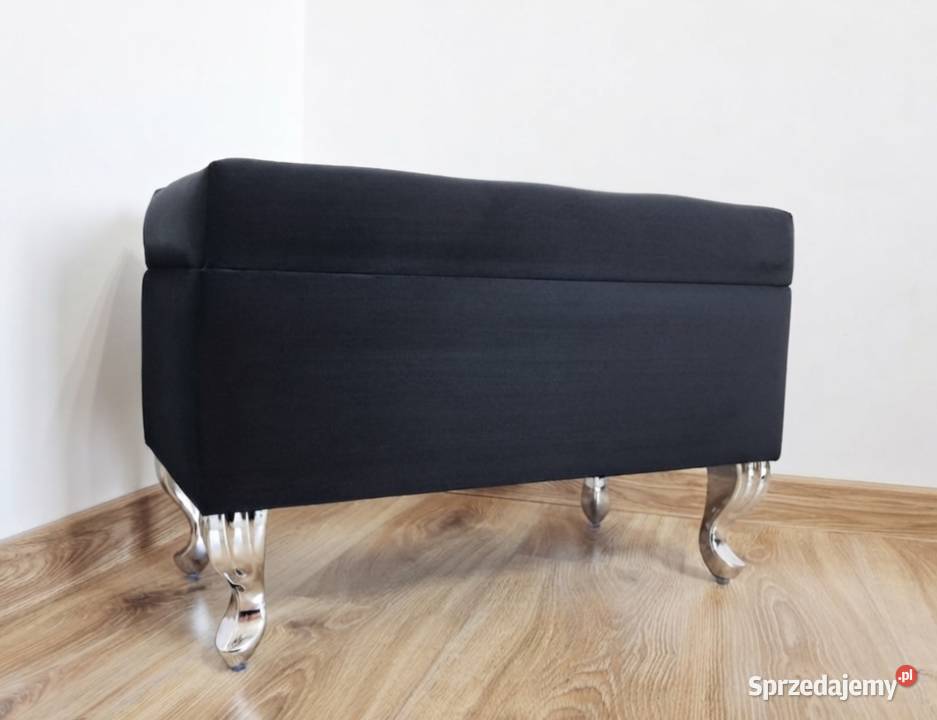 Pufa tapicerowana 60x30 otwierana glamour do Stronie