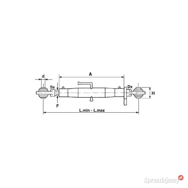Łącznik centralny kat 2 30x3 390550MM TOP 83848 Kamionna sprzedam