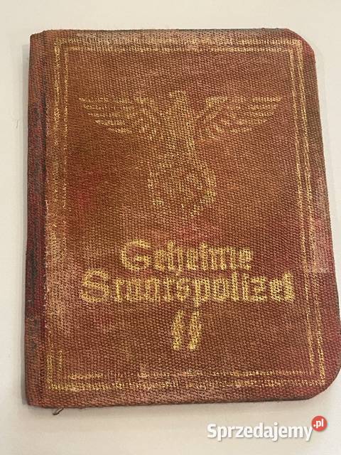 Legitymacja funkcjonariusza Gestapo Kraków