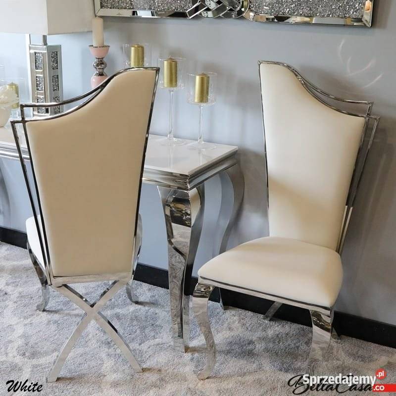 Krzesła glamour Queen Tapicerowane Do jadalni 51cm Warszawa