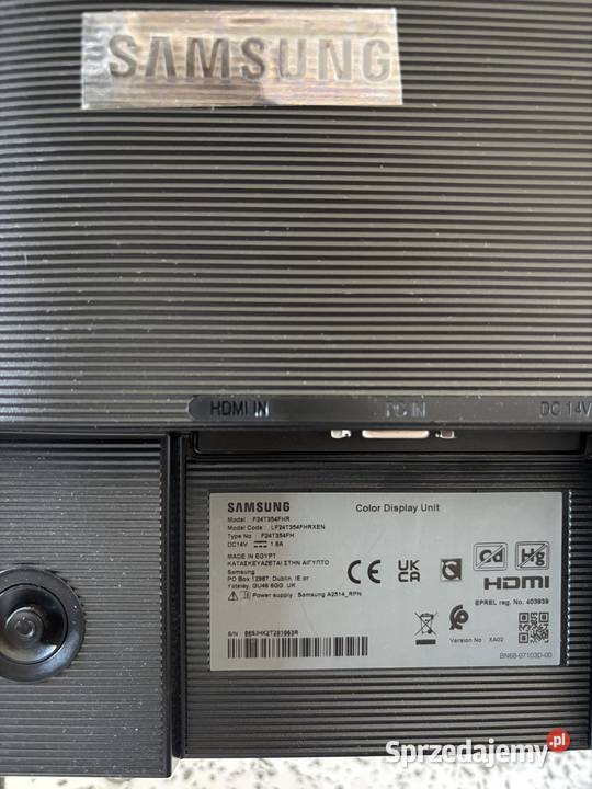 Monitor Samsung 24 75hz 1920x1080 zachodniopomorskie Szczecin