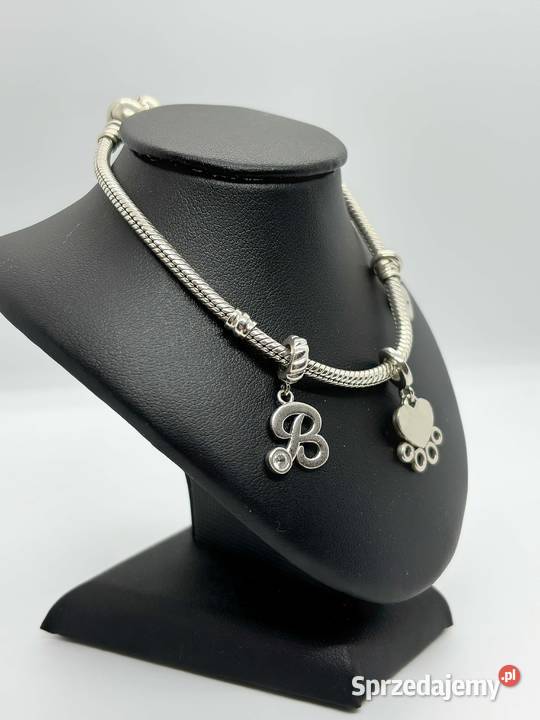 Srebrna Bransoletka z charmsami pr 925 1953g Elbląg
