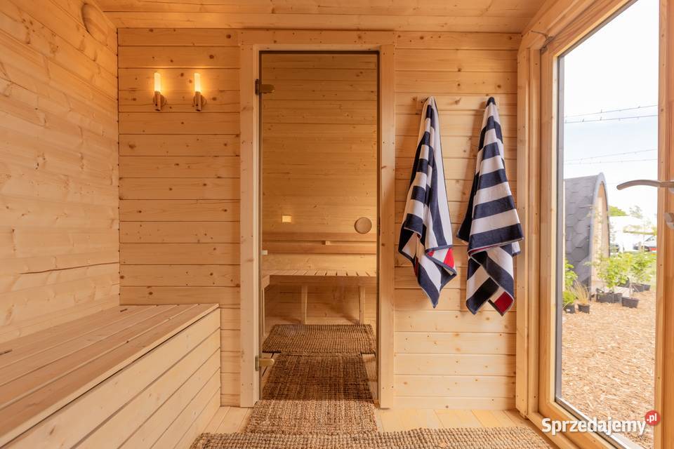 Sauna ogrodowa fińska owalna beczka ruska bania Płock